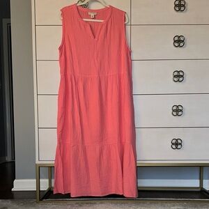 Appleseed’s Sleeveless Cotton Midi Dress | Size L